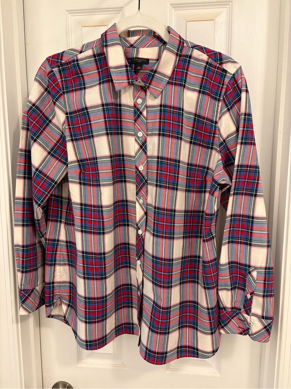 Talbots Plaid Button Up Shirt